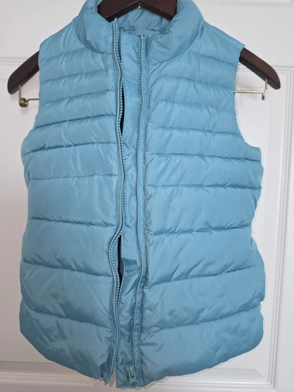 GAP Light Blue Quilted Puffer Vest